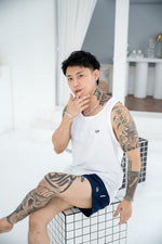 Load image into Gallery viewer, Navy 2 in 1 Shorts
